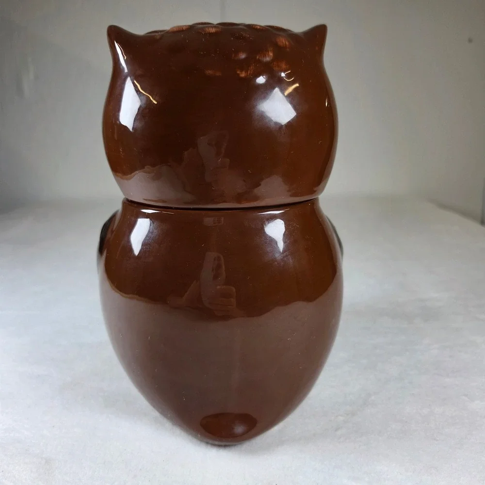 Home‎ Accents Ceramic Owl Cookie Jar with Pumpkin Fall Thanksgiving Decor Brown